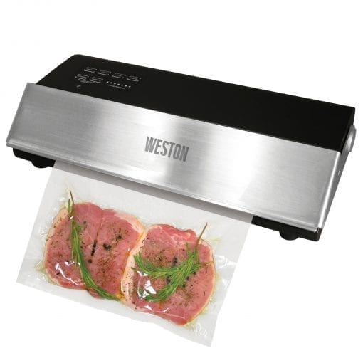 Weston professional advantage black and silver sealing meat