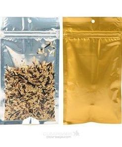 Clear Front / Gold or Silver Back Vacuum Pouches with Zipper